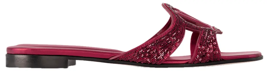 Dép Louis Vuitton LV Isola Flat Mules 'Bordeaux' 1ACOC0
