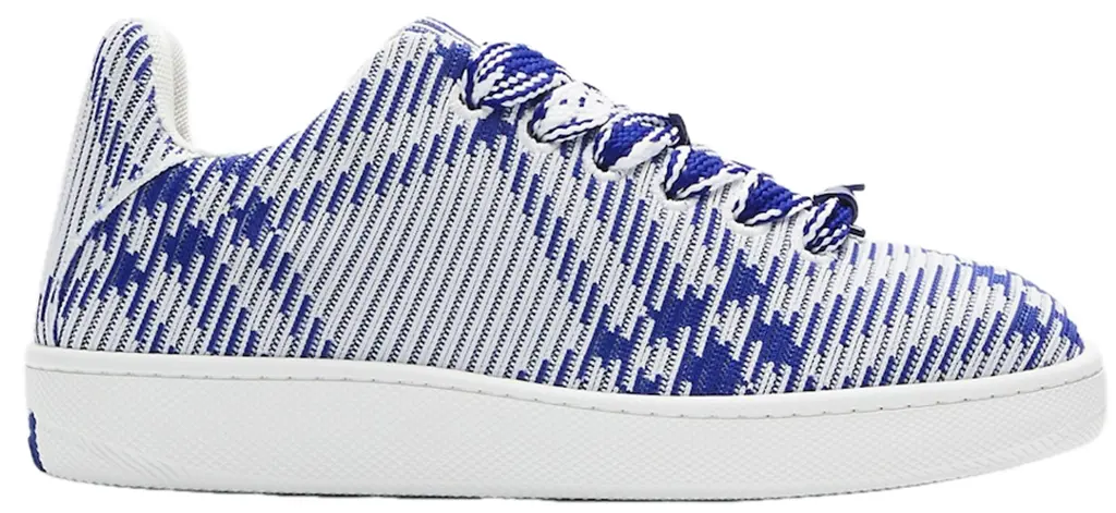 Giày Burberry Checked Knit Box Sneaker 'Blue' 80815841