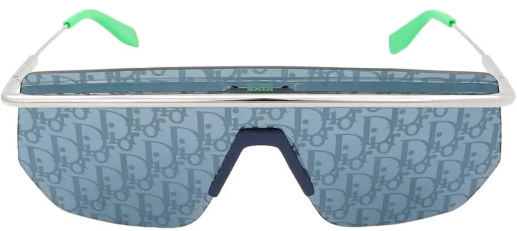 Kính Dior Mirror Logo Shield Sunglasses 'Blue' M1I-F0B8-00