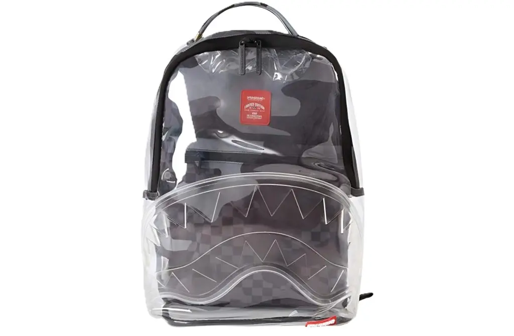 Balo Sprayground Shark Mouth 'Brown White Clear' W1035726