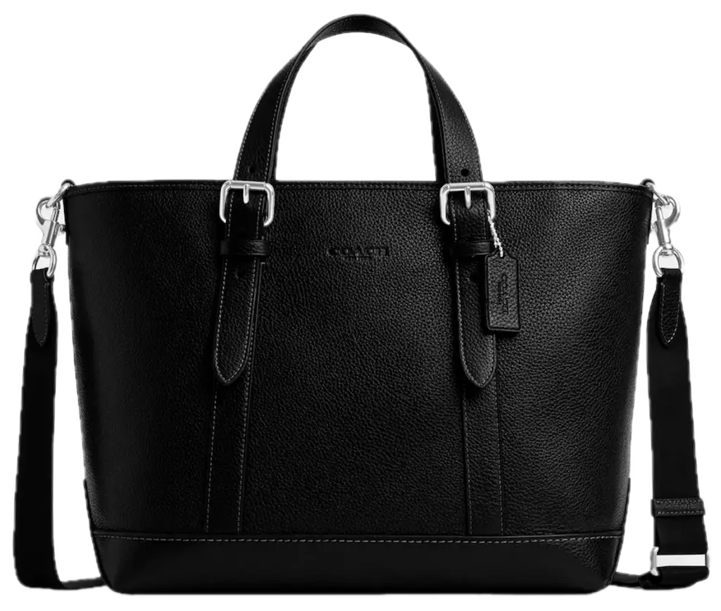Túi Nam Coach Warner Tote Bag 'Black' CW213-SVBK