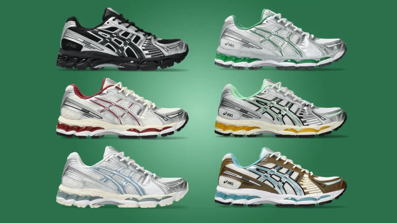 Hinh anh 1: Bo suu tap giay ASICS Thu 2025 voi 6 phoi mau moi