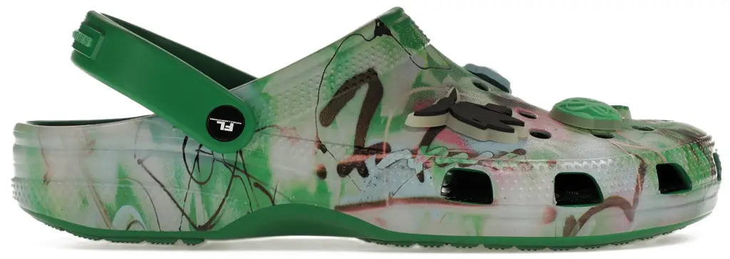 Dép Crocs Classic Clog x Futura Laboratories 'Green Ivy' 209622-3WH