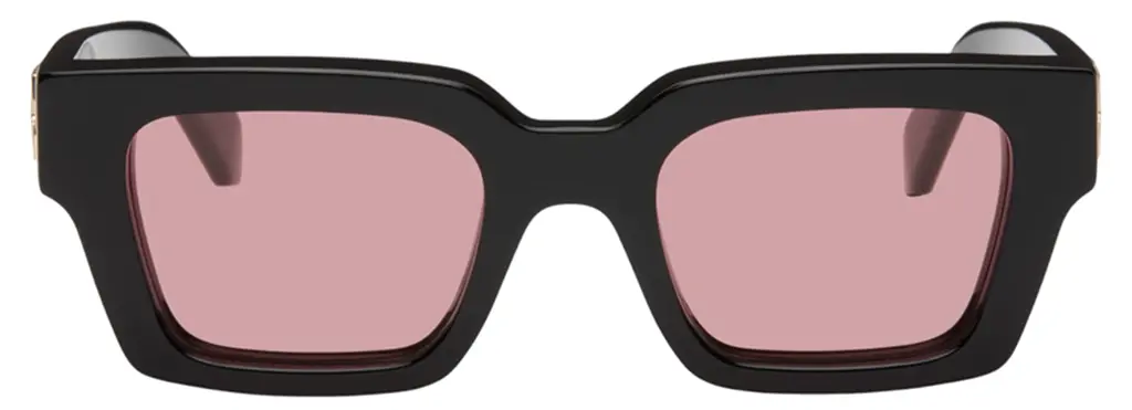 Kính Off-White Virgil Square Frame Sunglasses 'Black' OERI126C99PLA0011025