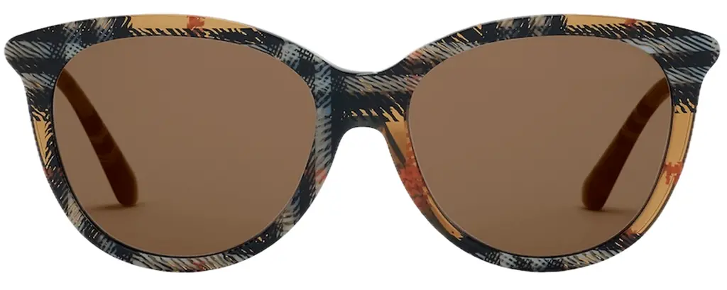Kính Burberry Tubular Round Sunglasses 'Sand' 40845061