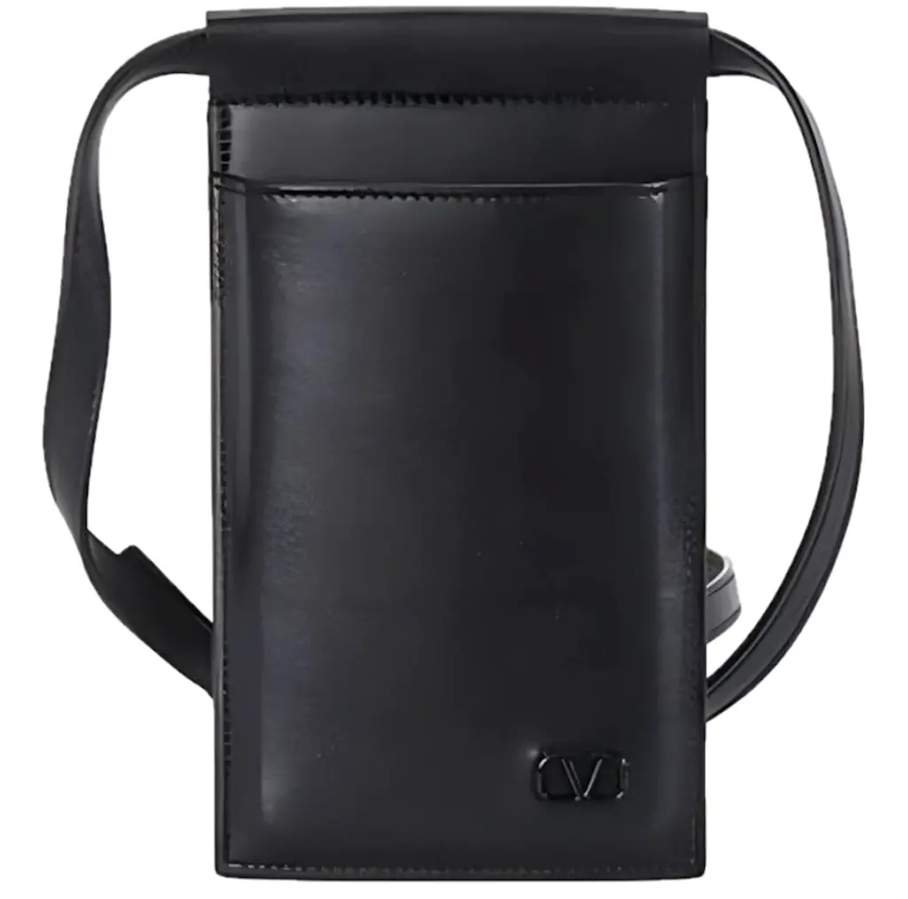 Túi Valentino Leather Shoulder Bag 'Black' 2Y2P0U15ZQU0NO