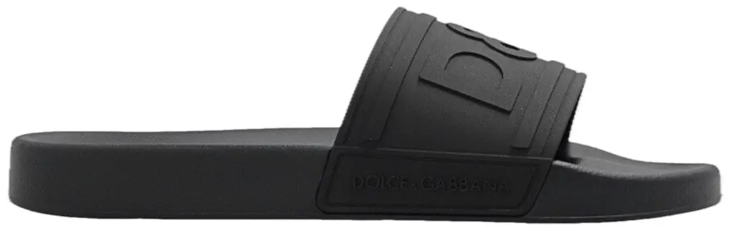 Dép Dolce & Gabbana Rubber Slides 'Black' CS2072AX3898B956