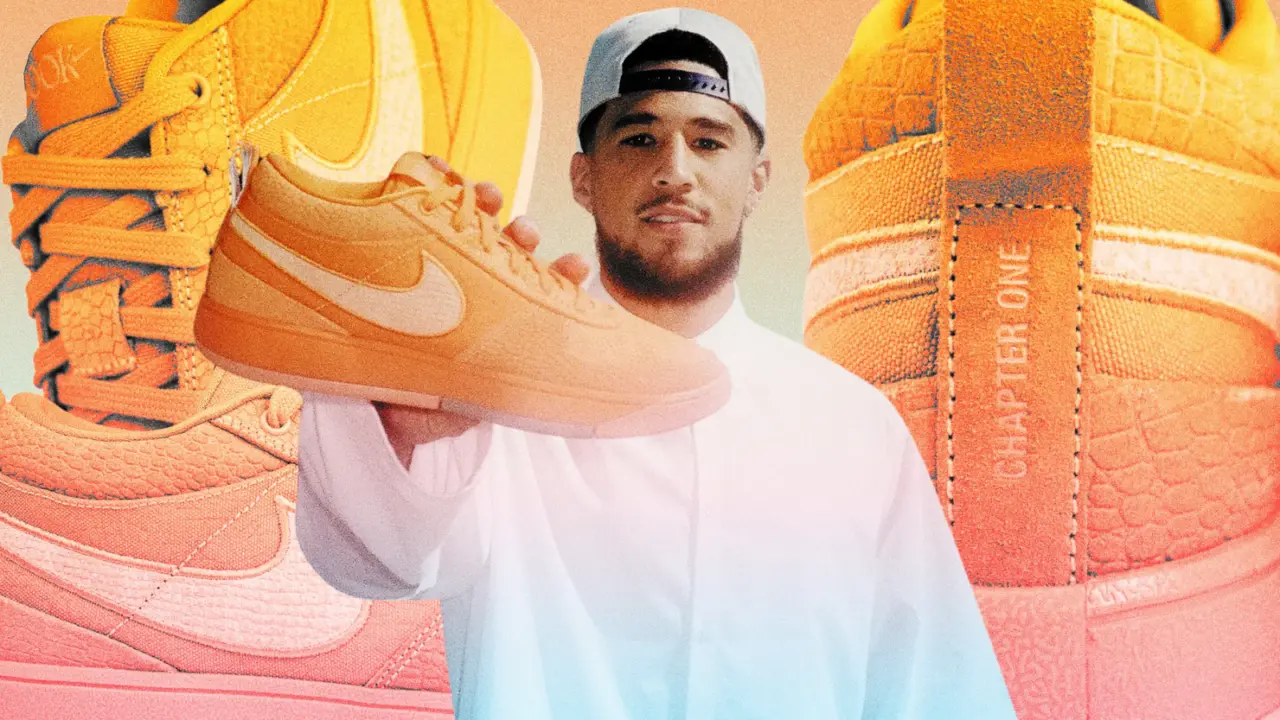 Hinh anh 2: Devin Booker cung giay Nike Book 1 voi thiet ke co dien