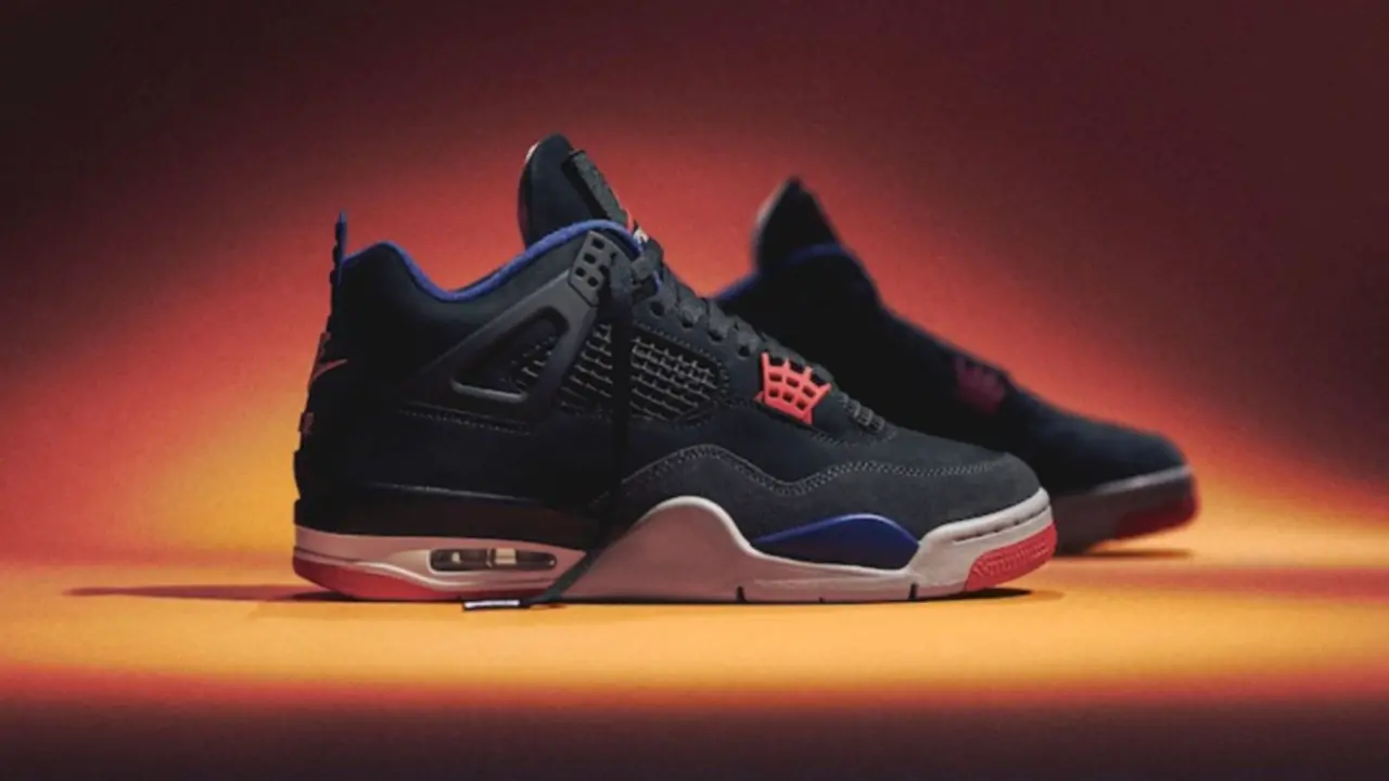 Hinh anh 5: Air Jordan 4 Rare Air voi phoi mau den, do va xanh, phat hanh he 2025