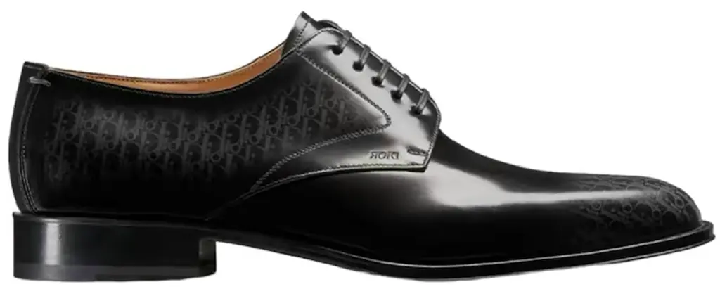 Giày Dior Timeless Derby Patina Calfskin Oblique 'Grey Black' 3DE305ZTJ-H900