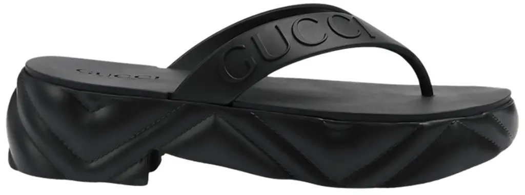 Dép Gucci Platform Thong 'Black' 746334-JFM00-1000
