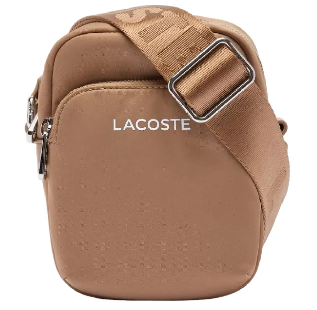 Túi Lacoste Active Nylon Satchel Bag 'Brown' NU4350SG-M86