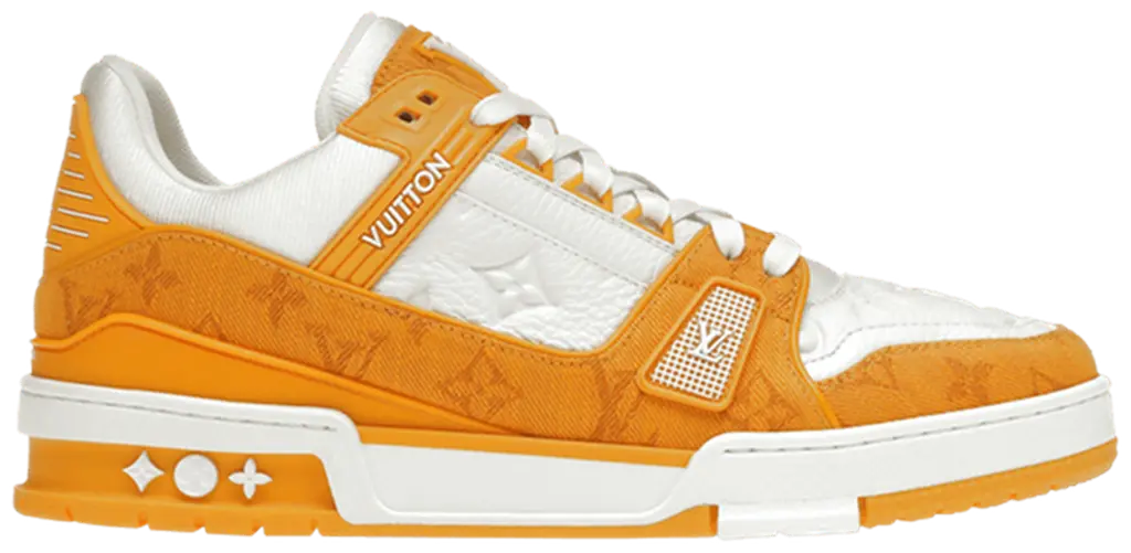 Giày Louis Vuitton Trainer Monogram Denim 'Yellow White' 1A9JHB