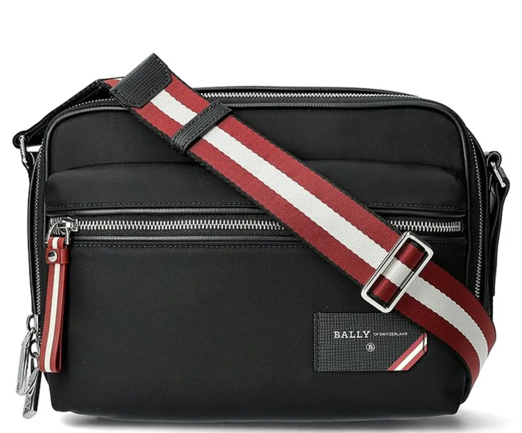 Túi Bally Fiji Techno Nylon Reporter Bag 'Black' 6226347