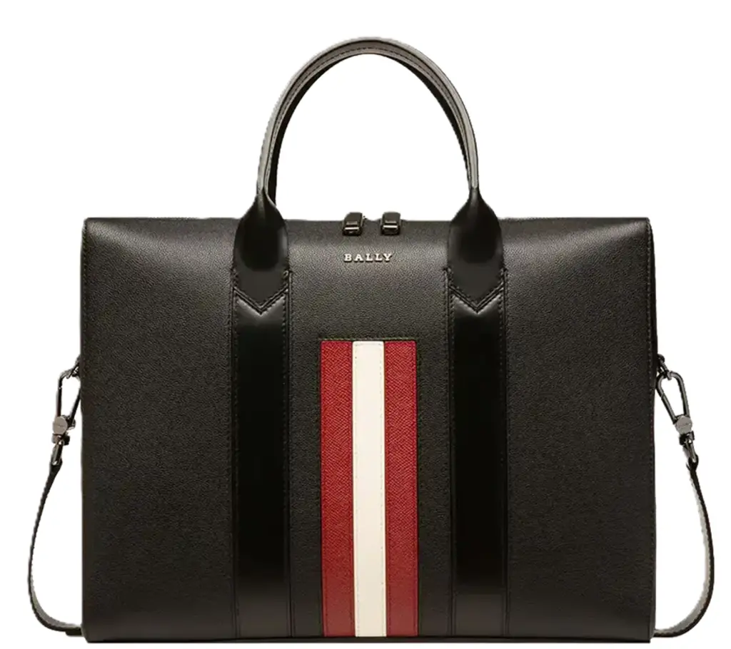 Túi Bally Elter Leather Business Bag 'Black' 6236757