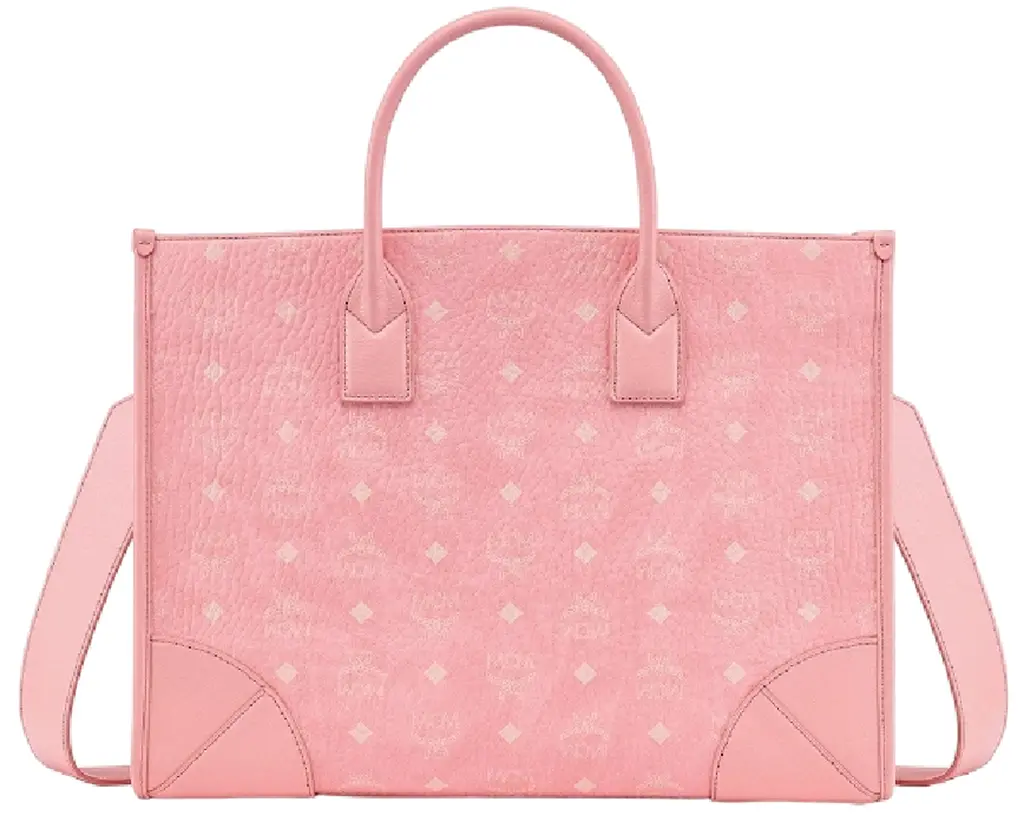 Túi MCM München Tote In Visetos 'Pink' MWTCSBO02QZ001