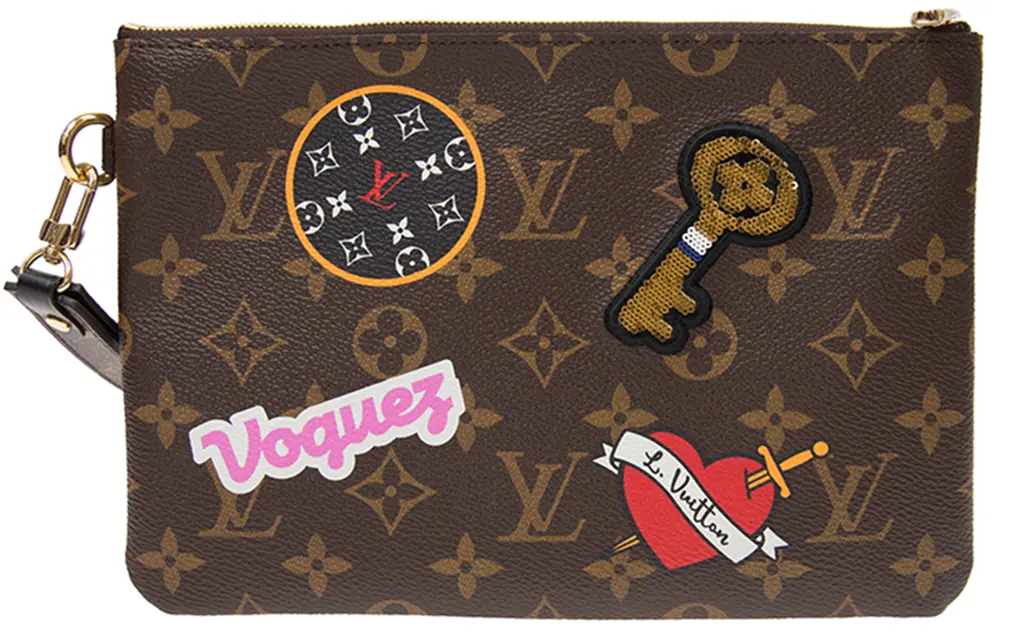 Túi Louis Vuitton Monogram City Pouch Patches Collection 'Brown' M63447
