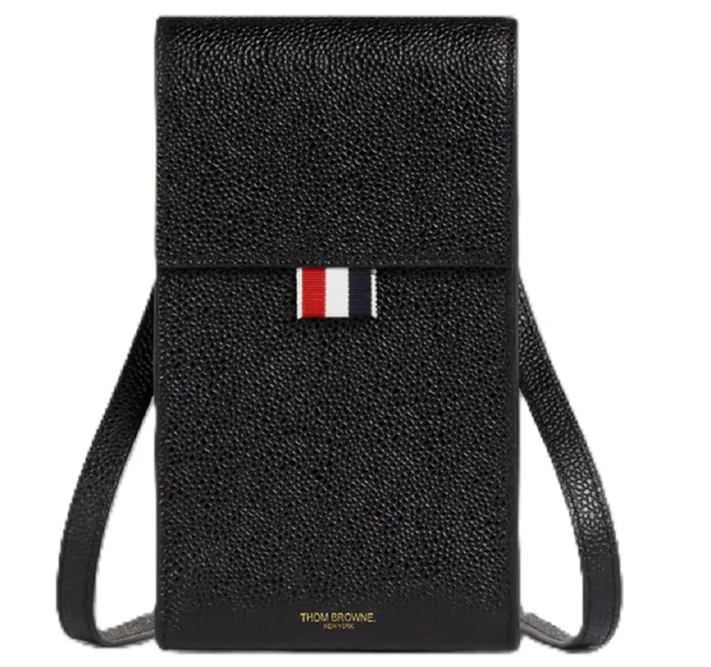 Túi Thom Browne Pebble Grain Flap 'Black' MAC113A-00198-001