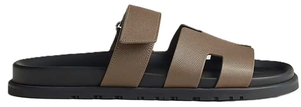 Dép Hermes Chypre Sandal 'Brown Black' H222857ZHX3390