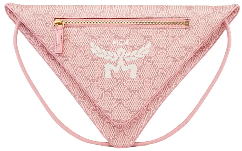 Túi MCM Himmel Triangle Pouch 'Pink' MXZESAC06P6001