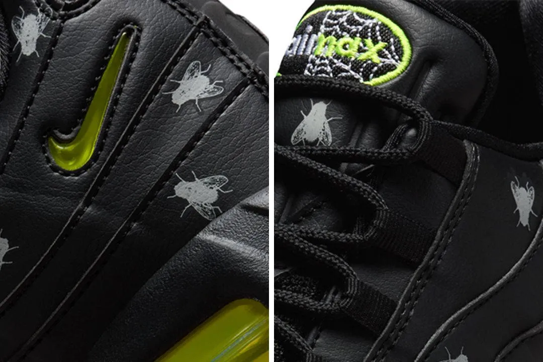 Hinh anh 5: Nike Air Max 95 va Air Force 1 Houseflies - Bo suu tap Halloween 2025 voi chi tiet ruoi am anh va thiet ke doc dao.