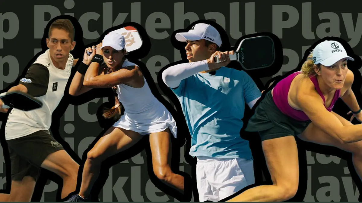 Hinh anh 1: Ben Johns, tay vot pickleball so 1 nam 2025, bieu dien cu ban bong sieu toc.