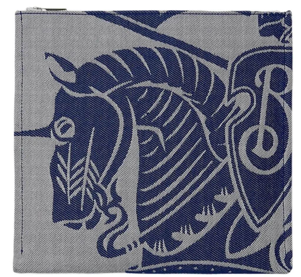 Ví Burberry Knight Logo Canvas Pouch 'Grey' 80838681