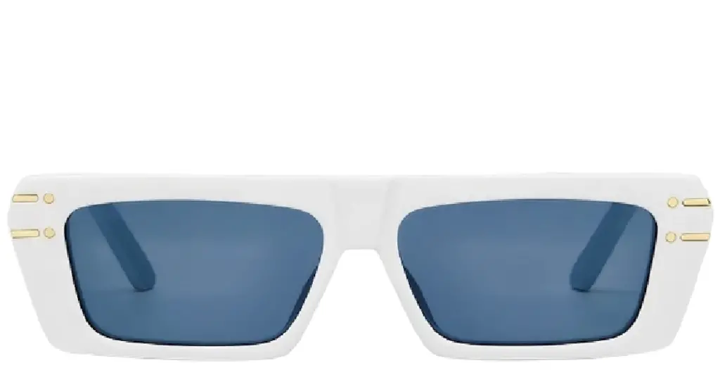 Kính Dior Rectangular Sunglasses 'White' S2U-50B0