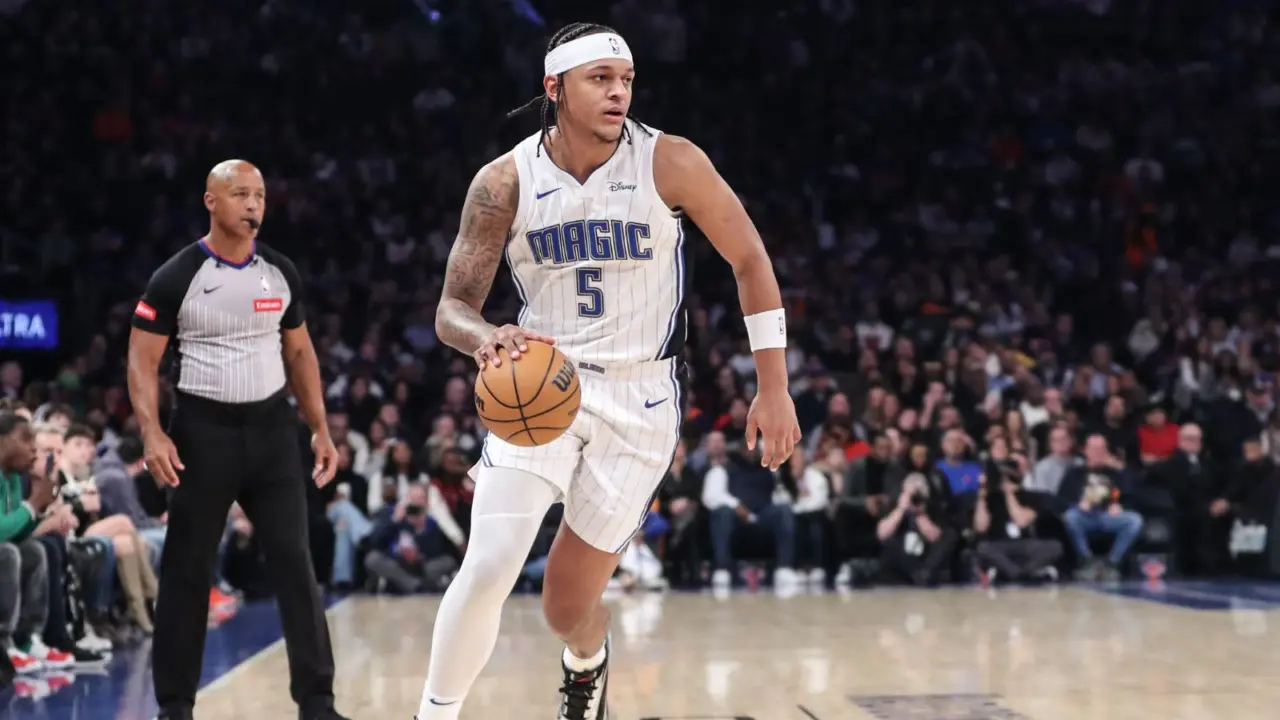 Hinh anh 2: Paolo Banchero dien doi Jordan 40 PE Magic Blue tren san dau