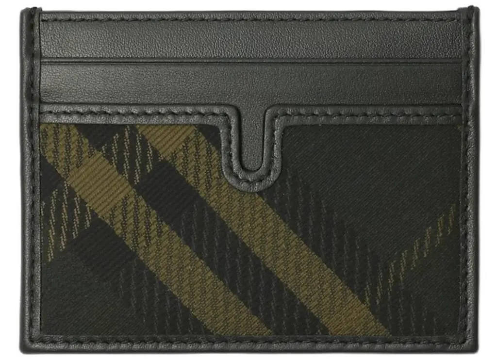 Ví Burberry Check Polyester Card Holder ‘Khaki’ 80984541