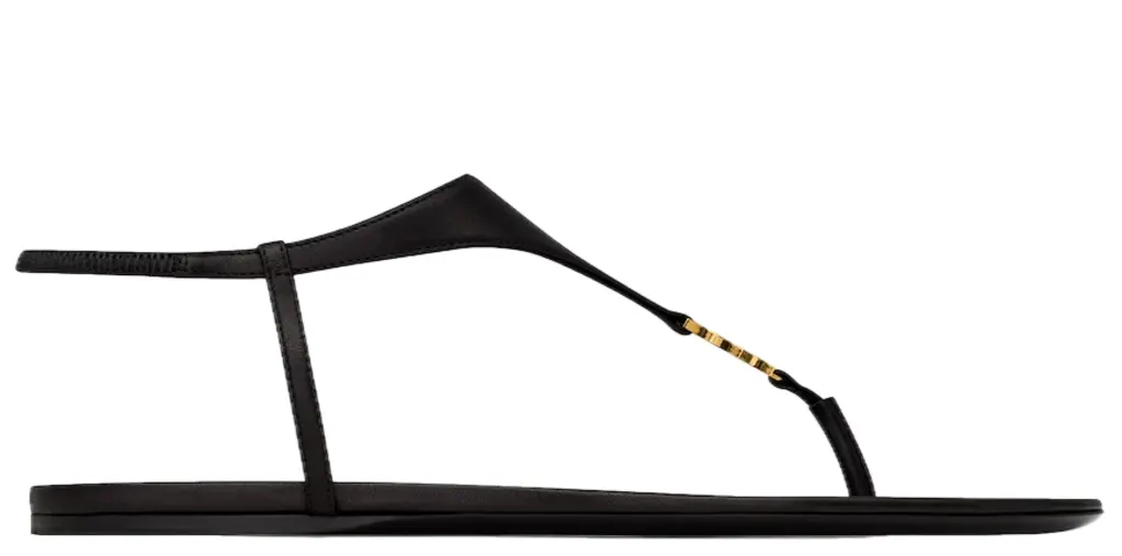 Dép Saint Laurent Cassandra Sandals 'Black' 818293AADF11000