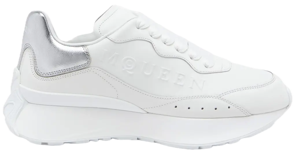 Giày Alexander McQueen Sprint  ‘White Silver’ 841160WIAHO9081