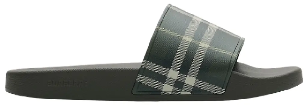 Dép Burberry Check Slides ‘Thicket Green’ 81132641