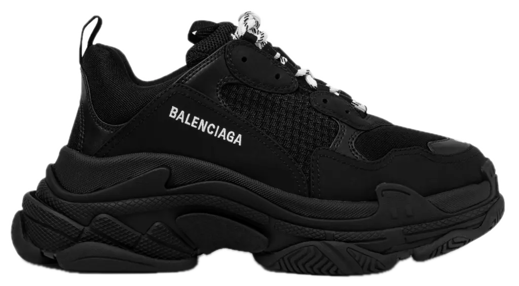 Giày Balenciaga Triple S 'Black' 524036W2CA11000