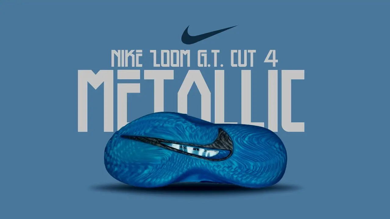 Giày Nike GT Cut 4 “Metallic Blue” sẽ ra mắt vào mùa xuân năm 2026