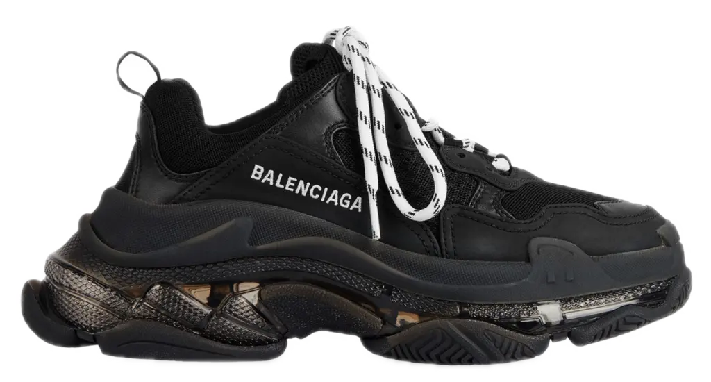 Giày Balenciaga Triple S 'Double Black' 544351W2FB11000