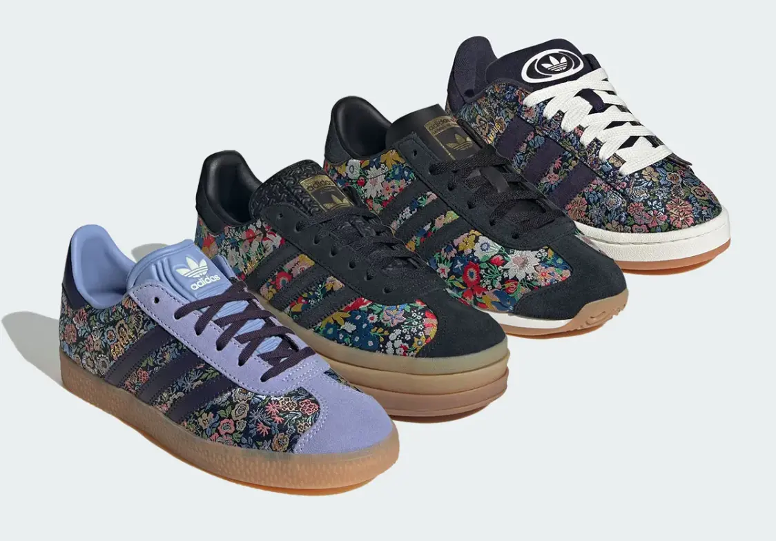 Liberty London x Adidas Originals mang mùa xuân nở rộ vào năm 2026