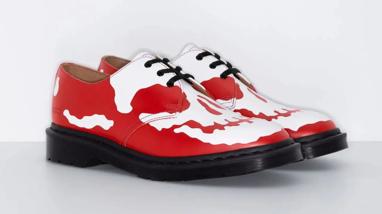 Hinh anh 4: Phien ban Supreme x Dr. Martens 1461 3-Eye voi thiet ke dau lau