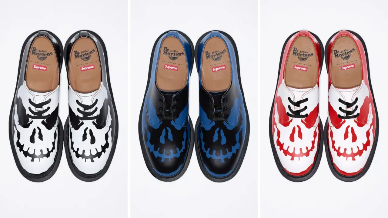 Hinh anh 5: Phien ban Supreme x Dr. Martens 1461 3-Eye voi thiet ke dau lau