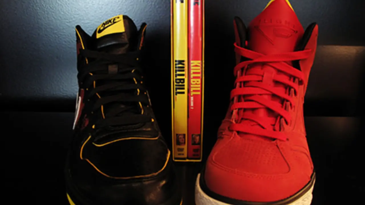 Hinh anh 3: Giay sneaker vang-den lay cam hung tu Kill Bill va Bruce Lee