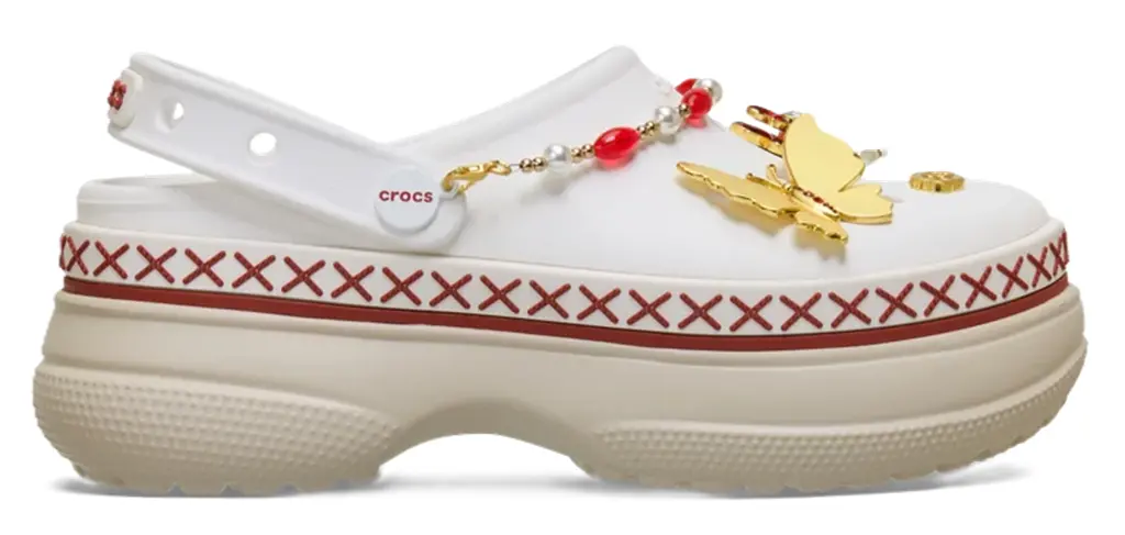 Dép Crocs Classic Stacked Crimson Gallop 'Chalk' 213113-0PZ