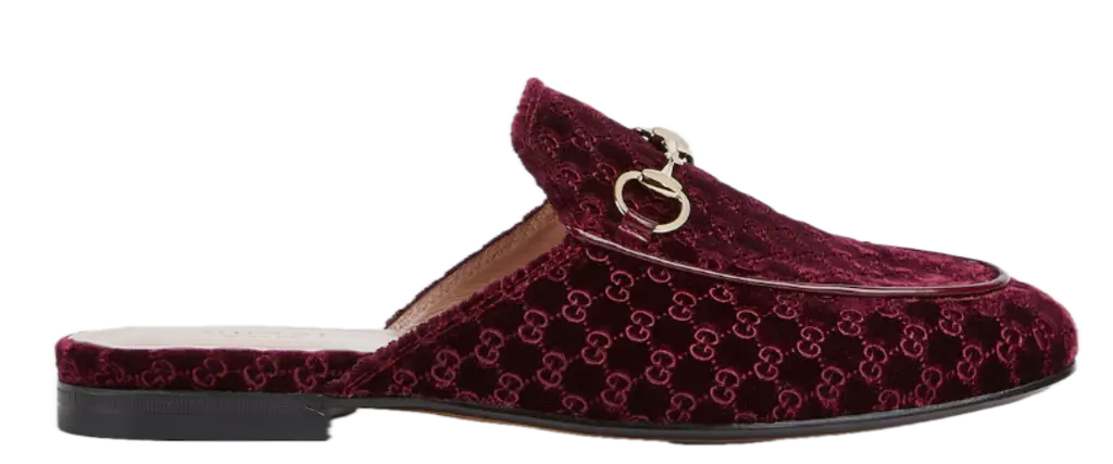 Dép Gucci Princetown 'Velvet' 802163-FAEUF-5042