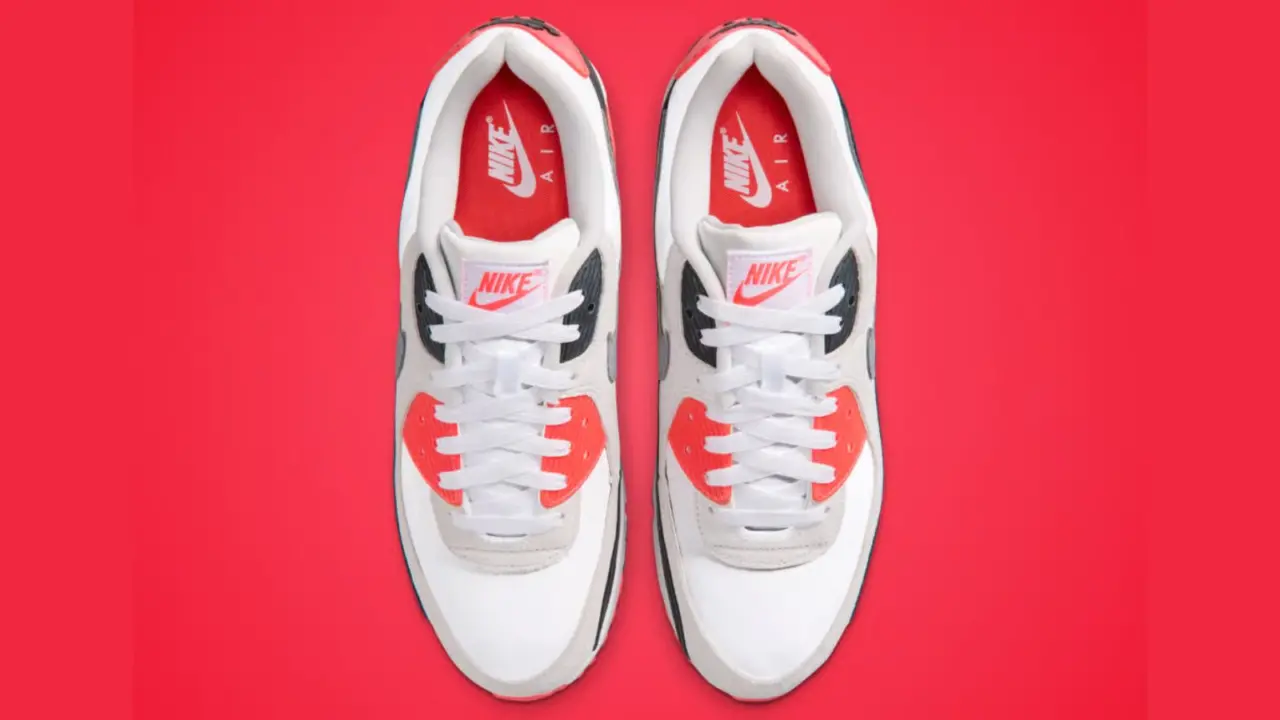 Hinh anh 5: Nike Air Max 90 Infrared 3M voi thiet ke OG va panel phan quang