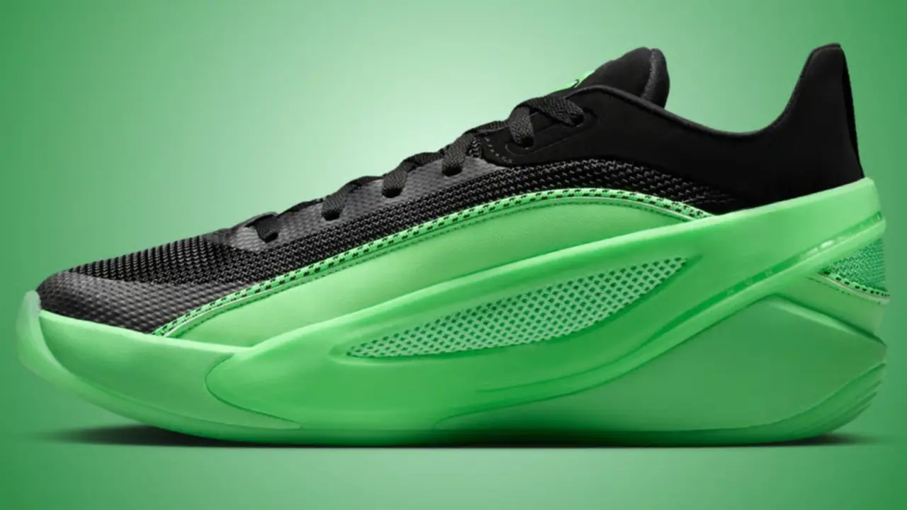 Hinh anh 6: Jordan Luka 5 cua Luka Doncic voi phoi mau Illusion Green va cong nghe ISOband