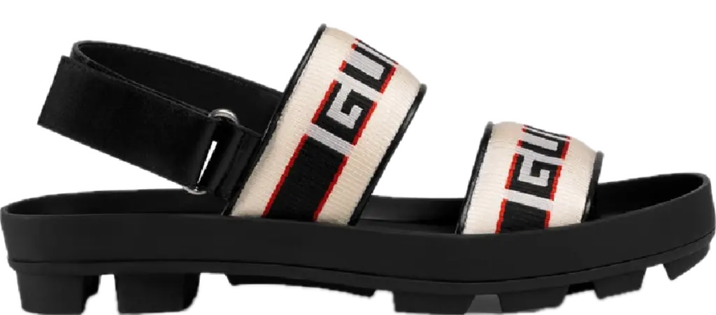 Dép Gucci Jacquard 'Black White' S523769-HJP10-9575