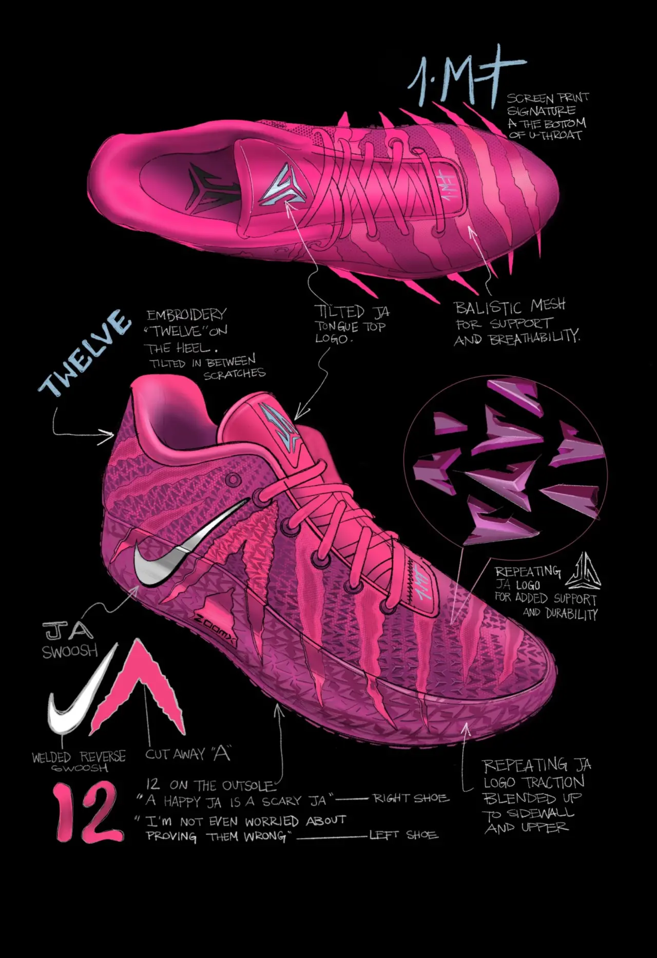 Nike Ja 3 – Đôi giày mang đậm dấu ấn lối chơi của Ja Morant