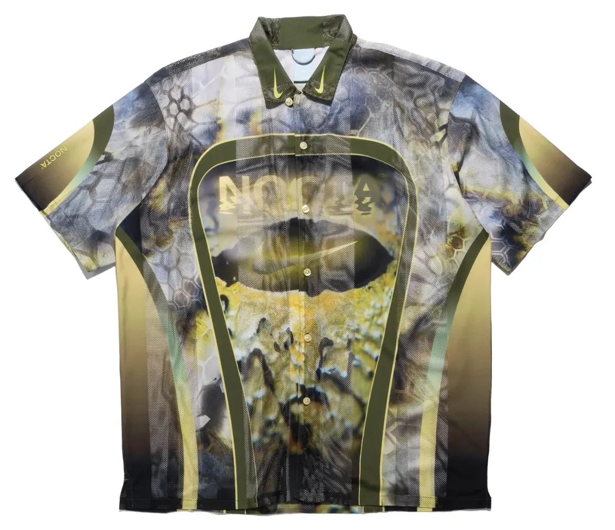 Áo Nike NOCTA Opal Men’s Button-Down Short-Sleeve Top ‘Oil Green’ FV1939-378
