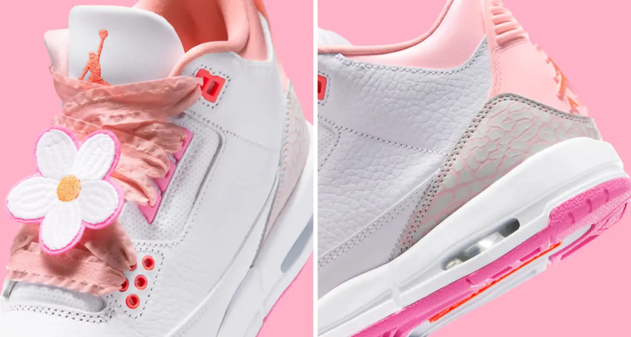 Air Jordan 3 “Spring Flowers” – phối màu floral cho trẻ em