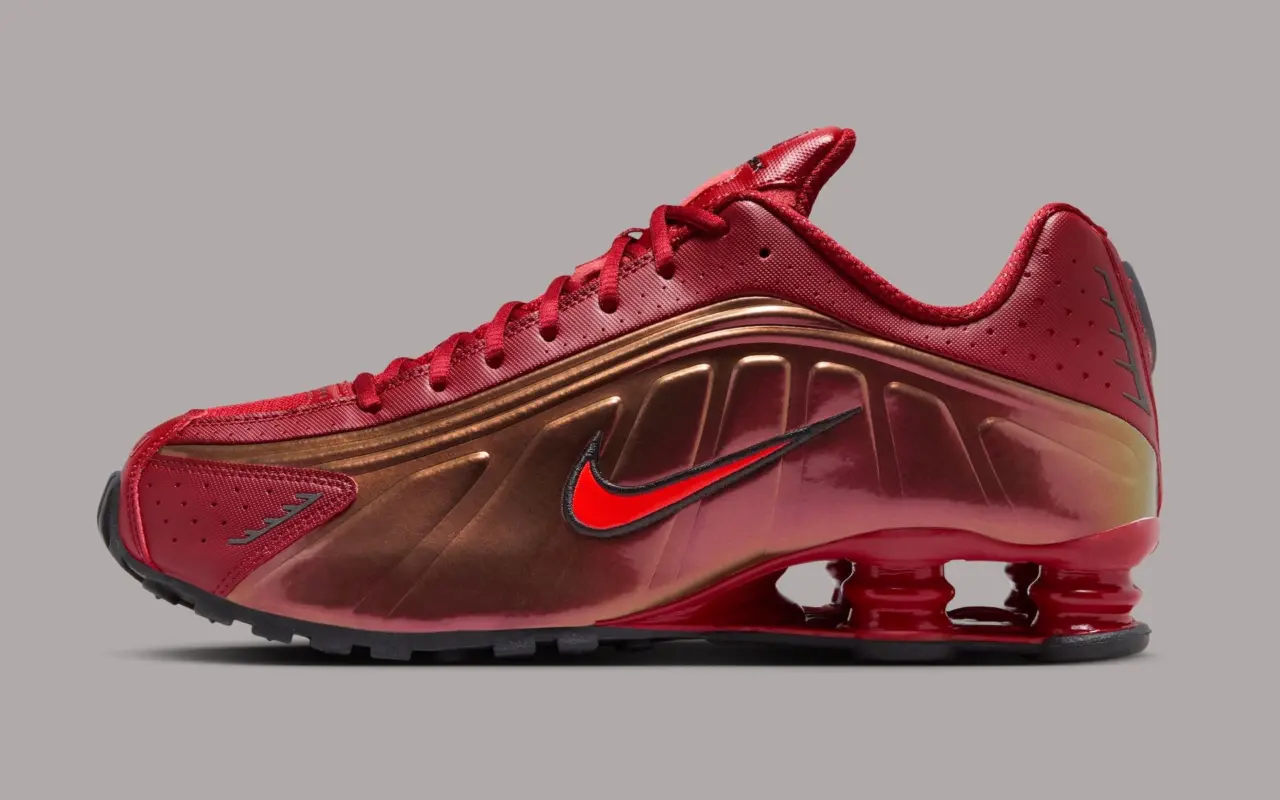 Nike Shox R4 “Iron Man” – phối màu biểu tượng siêu anh hùng