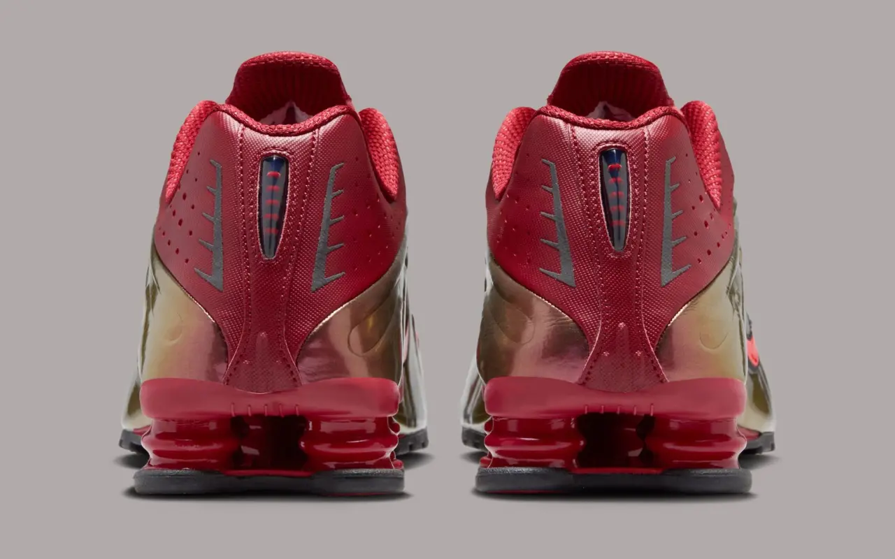 Nike Shox R4 “Iron Man” – phối màu biểu tượng siêu anh hùng